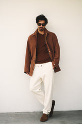 Country Jacket in Cotton and Linen - Tobacco | Umit Benan