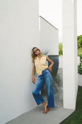 Mariebelle Jeans in Cotton - Medium Wash | Umit Benan