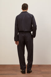 Pantaloni Julian in Lana Vergine - Blu Scuro | Umit Benan