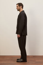 Pantaloni Julian in Lana Vergine - Nero | Umit Benan