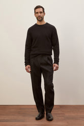 Pantaloni Selly in Cashmere e Cotone - Nero | Umit Benan