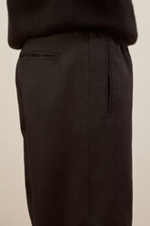 Pantaloni Selly in Cashmere e Cotone - Nero | Umit Benan