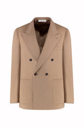 Richard Patch Pocket Blazer in Baby Camel - Camel | Umit Benan