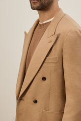Richard Patch Pocket Blazer in Baby Camel - Camel | Umit Benan
