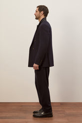 Blazer Richard con Tasche a Toppa in Cashmere - Blu Scuro | Umit Benan