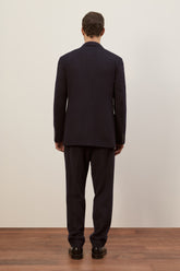Blazer Richard con Tasche a Toppa in Cashmere - Blu Scuro | Umit Benan
