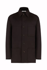Pitt Jacket in Double-Faced Merino Wool - Benan Brown | Umit Benan