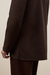 Pitt Jacket in Double-Faced Merino Wool - Benan Brown | Umit Benan