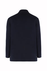 Pitt Jacket in Double-Faced Merino Wool - Dark Navy | Umit Benan