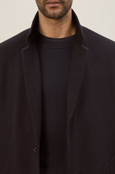 Richard Coat in Cashmere and Virgin Wool - Dark Navy | Umit Benan