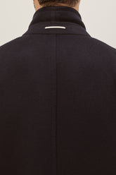 Richard Coat in Cashmere and Virgin Wool - Dark Navy | Umit Benan