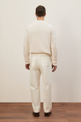 Girocollo Milano in Cashmere - Bianco Naturale | Umit Benan