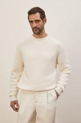 Girocollo Milano in Cashmere - Bianco Naturale | Umit Benan