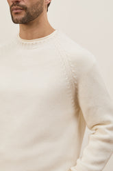 Girocollo Milano in Cashmere - Bianco Naturale | Umit Benan