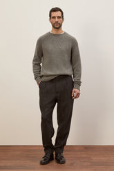 Girocollo Milano in Cashmere - Grigio Medio | Umit Benan