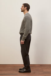 Girocollo Milano in Cashmere - Grigio Medio | Umit Benan