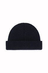 Murray Beanie in Cashmere - Dark Navy | Umit Benan