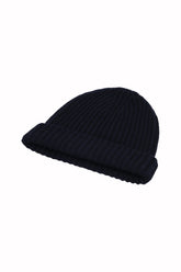 Murray Beanie in Cashmere - Dark Navy | Umit Benan