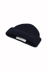 Murray Beanie in Cashmere - Dark Navy | Umit Benan