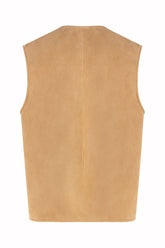 Bruno Reversible Gilet in Lambskin - Honey | Umit Benan