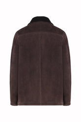 Bruno Zip Shirt in Lambskin - Benan Brown | Umit Benan