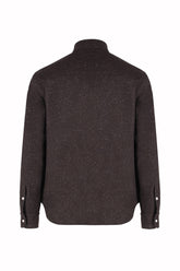 Camicia Western in Cashmere e Seta - Marrone Bott | Umit Benan