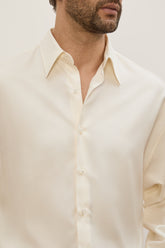 Camicia Ricardo in Seta - Latte | Umit Benan