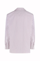 Camicia Weekend in Cotone - Strisce Sottili Rosse | Umit Benan