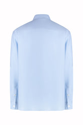 Jonah Shirt in Cashmere and Silk - Light Blue | Umit Benan