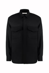 Overshirt Jonah in Lana Vergine - Nero | Umit Benan