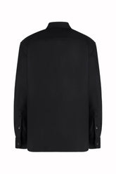 Overshirt Jonah in Lana Vergine - Nero | Umit Benan