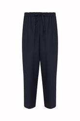 Pantaloni Julian in Cashmere e Seta - Blu Scuro | Umit Benan