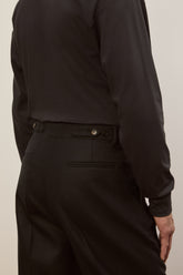 Pantaloni Richard in Lana Vergine - Nero | Umit Benan
