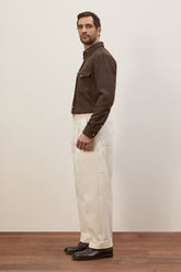 Pantaloni Carpenter in Cotone - Bianco | Umit Benan