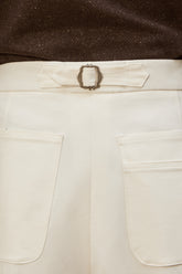 Pantaloni Carpenter in Cotone - Bianco | Umit Benan