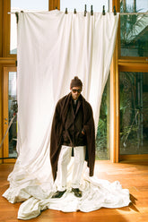Carpenter Trousers in Cotton - White | Umit Benan