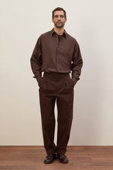 Pantaloni Carpenter in Cotone - Marrone Benan | Umit Benan