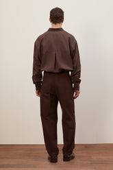 Pantaloni Carpenter in Cotone - Marrone Benan | Umit Benan