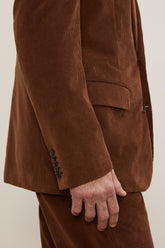Ben Blazer in Cashmere and Cotton - Tobacco | Umit Benan