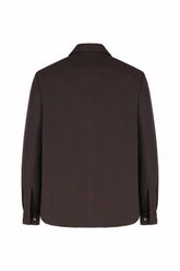 Overshirt Phil in Seta Impermeabile - Marrone Benan | Umit Benan