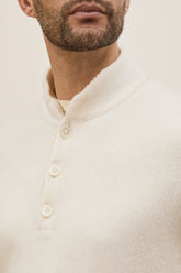 Francis Polo in Cashmere - Off White | Umit Benan