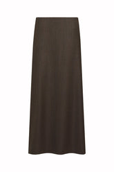 Rosella Folded Skirt in Wool - HB Green | Umit Benan