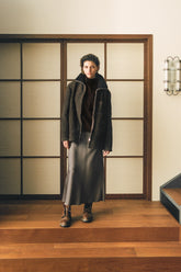 Michelle Skirt in Silk - Mud | Umit Benan