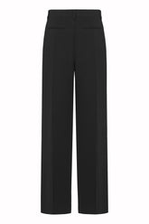 Luisa Trousers in Silk and Wool - Black | Umit Benan