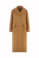 Joanne Coat in Double-Faced Cashmere - Honey | Umit Benan