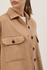 Roberta Overshirt in Baby Camel - Camel | Umit Benan