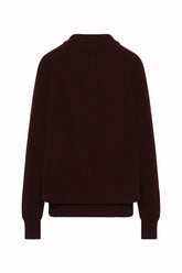 Diana Heavy Polo in Cashmere - Burgundy | Umit Benan