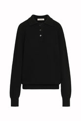 Diana Heavy Polo in Cashmere - Black | Umit Benan