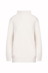 Marghe High Neck Sweater in Cashmere - Off White | Umit Benan