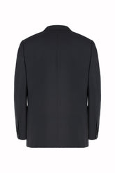 Blazer Robert Tuxedo in Seta e Lana - Nero | Umit Benan